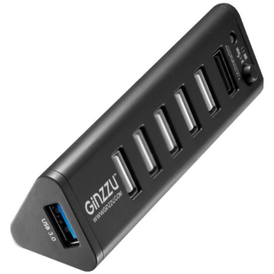USB хаб GINZZU GR-315UB (6xUSB 2.0  1xUSB 3.0) - 4
