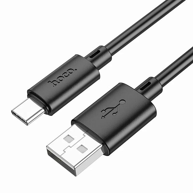 USB кабель HOCO X88 Gratified Type-C, 3А, 1м, PVC (черный) - 2