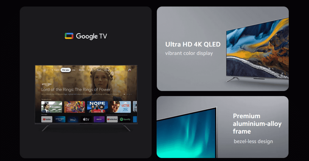 Технические характеристики телевизоров Xiaomi TV Q2